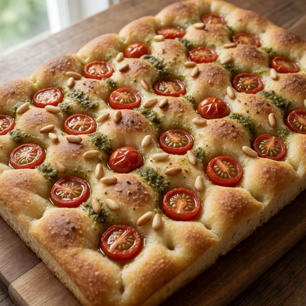 Focaccia with Cherry Tomatoes