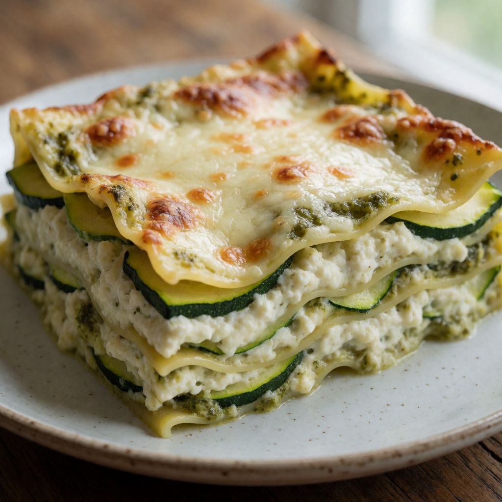Pesto and Courgette Lasagne