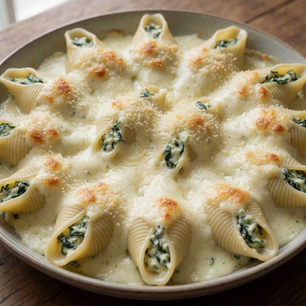 Conchiglioni with Ricotta and Spinach