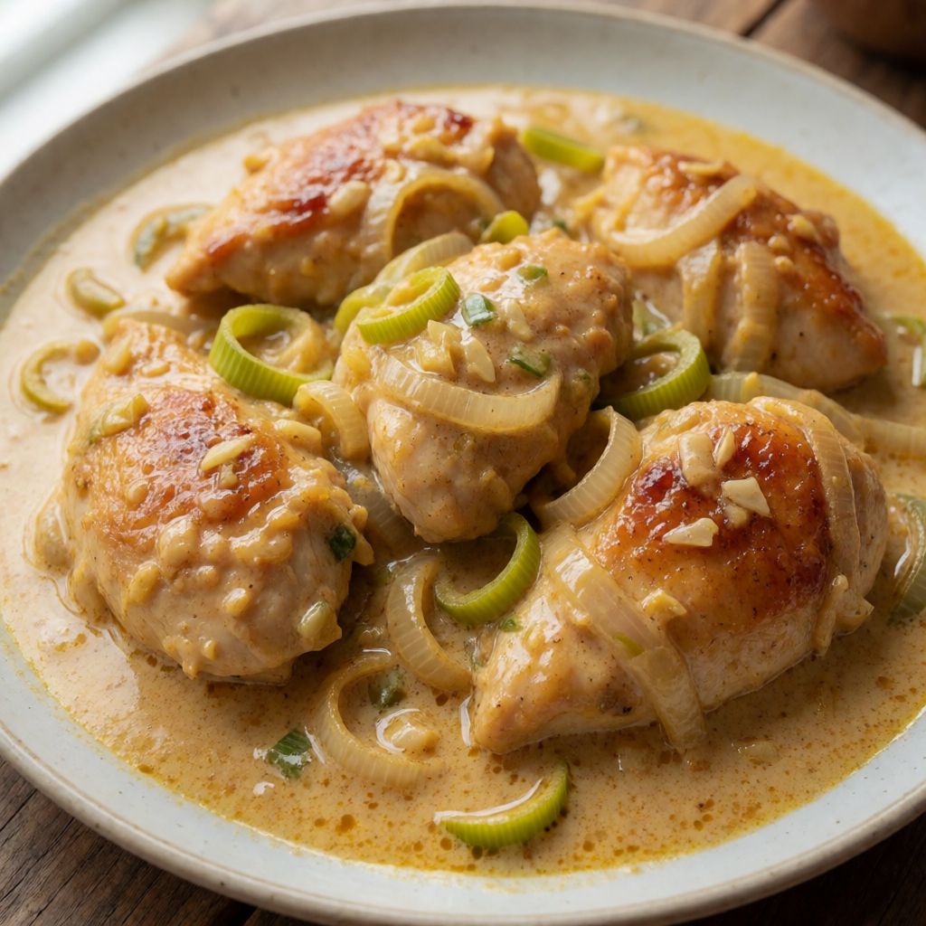Baked Chicken with Coconut Milk and Curry