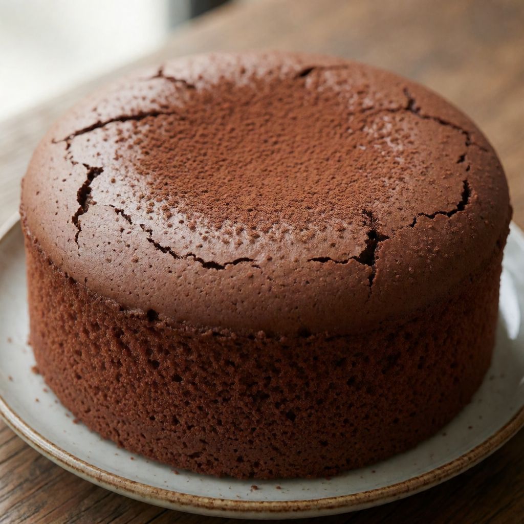 Bizcocho de chocolate con claras de huevo