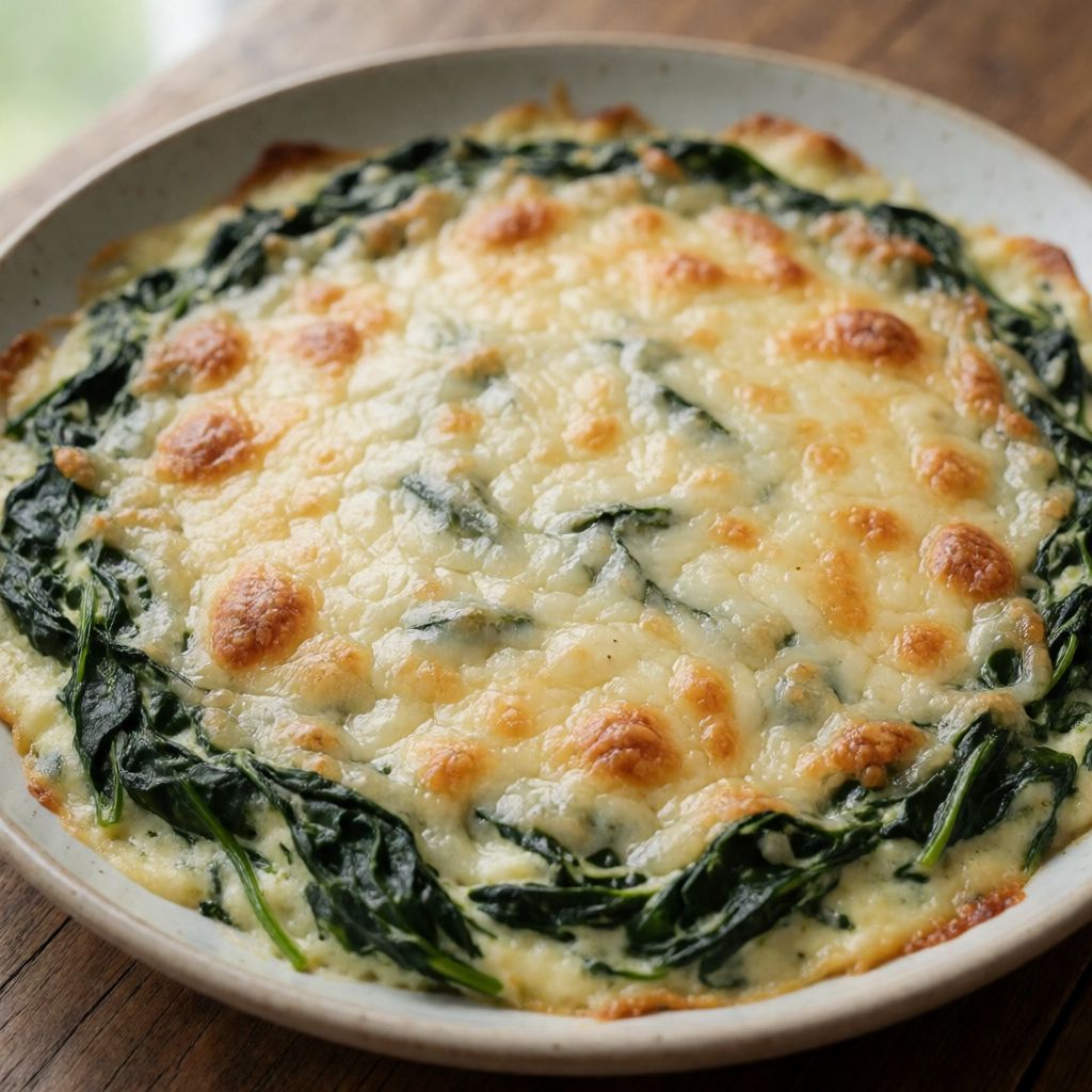 Espinacs gratinats amb formatge