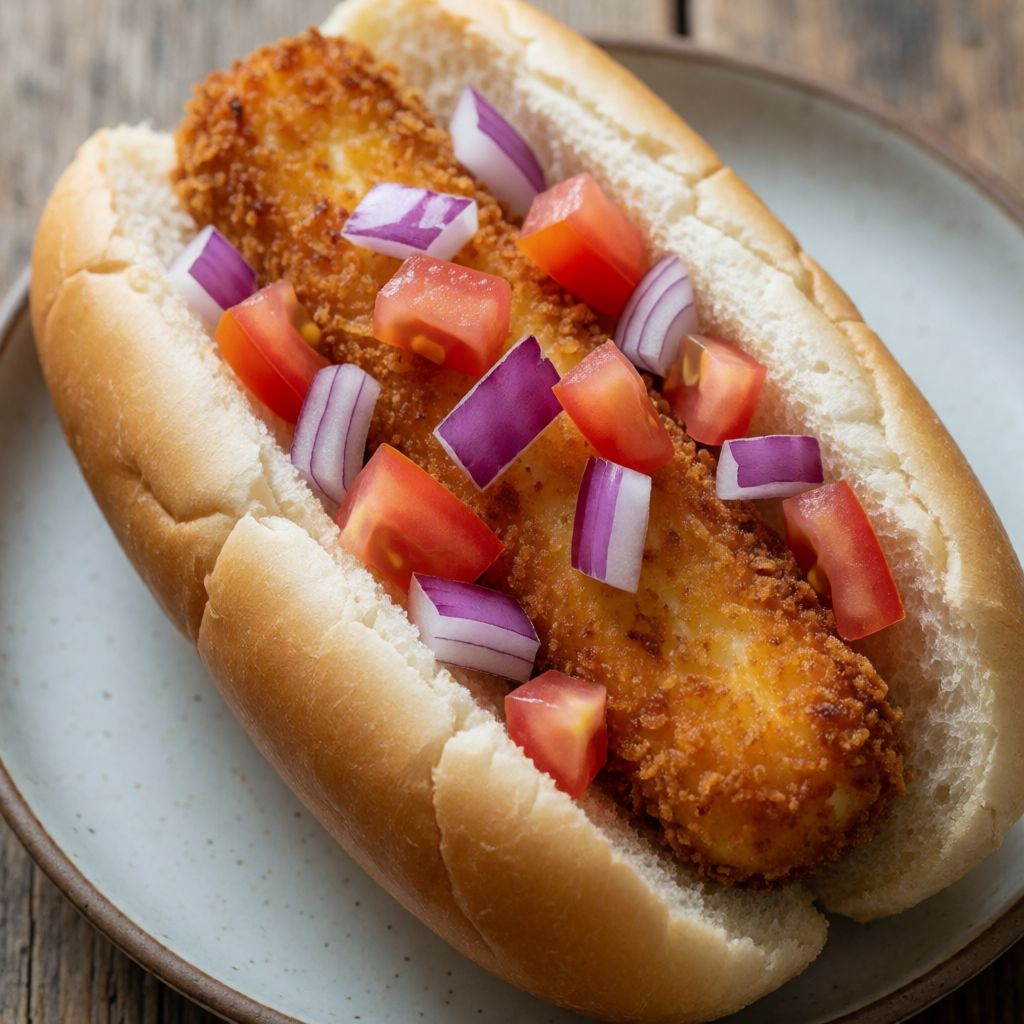 Hot-dog d'halloumi