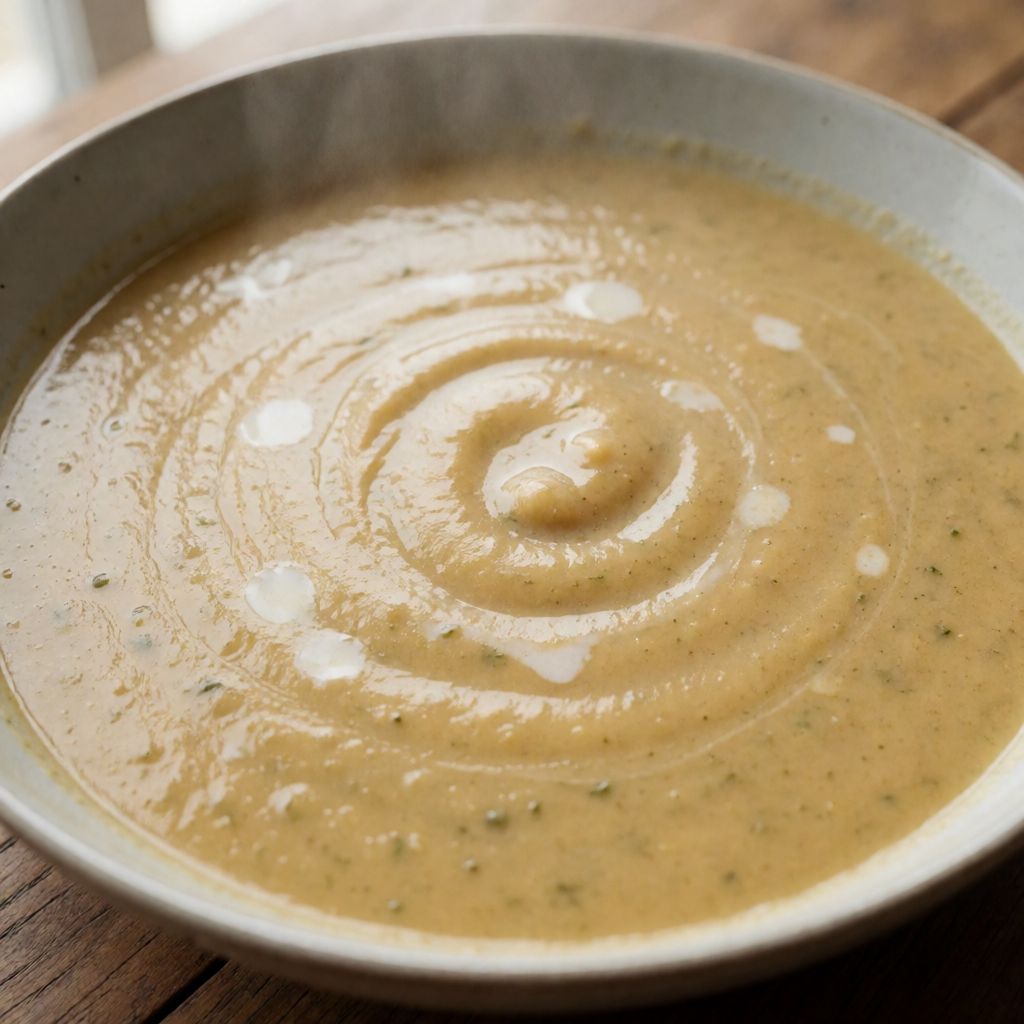 Crème de pois chiches à la provençale