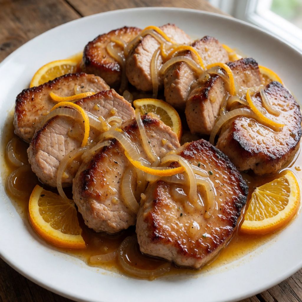 Llom de porc amb taronja