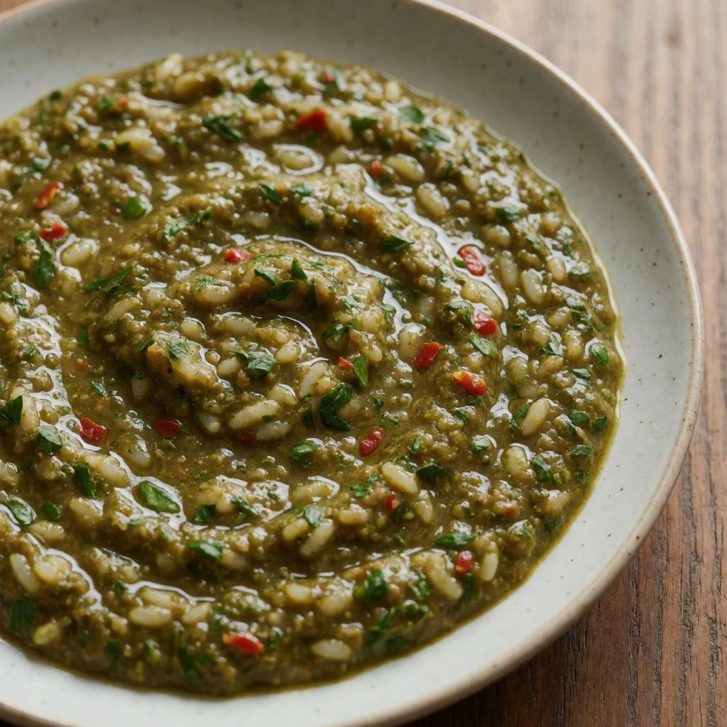 Salsa verde sin huevo