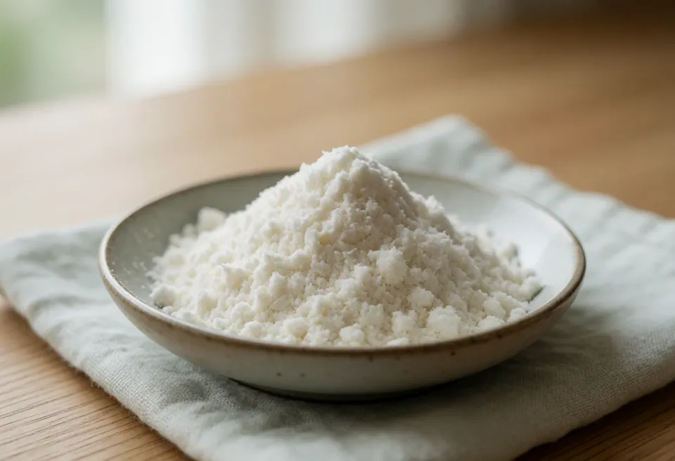 Kokosfibermel: foto af ingrediensen