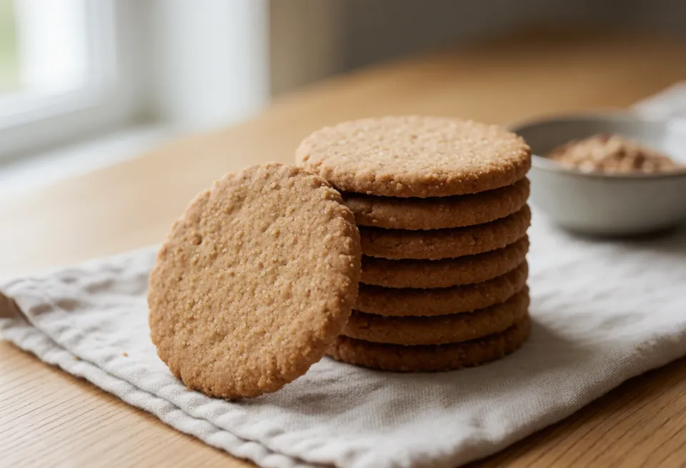 Digestive-keksi: valokuva ainesosasta