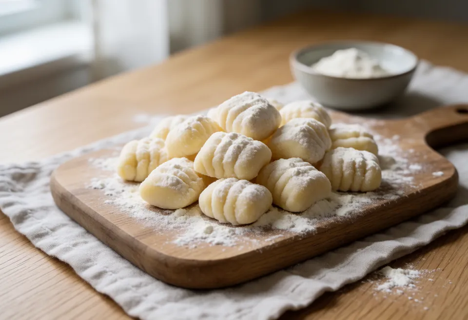Gnocchi: fotografie suroviny