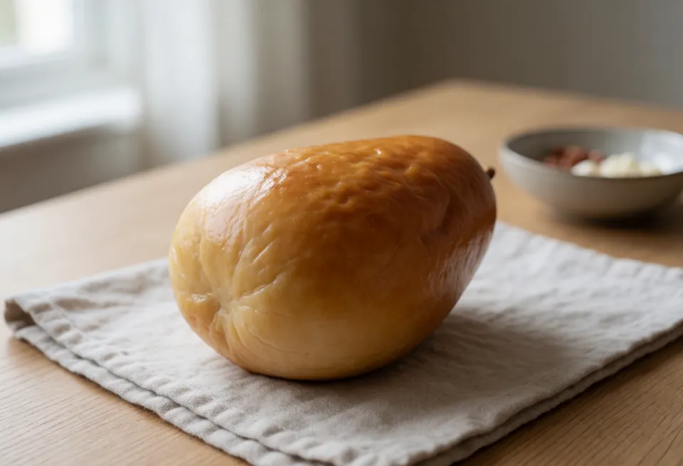 Røget scamorza: foto af ingrediensen