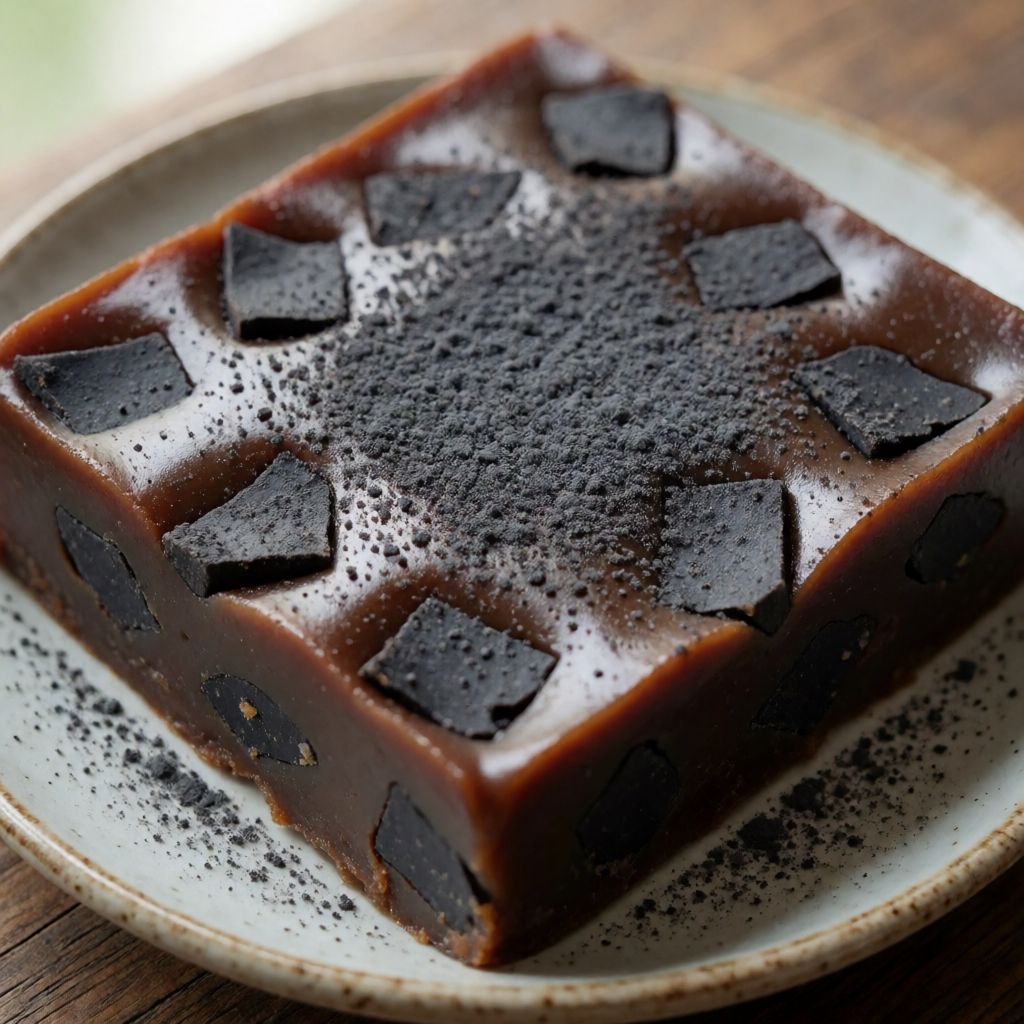 Лакрична карамель з великими шматочками лакриці