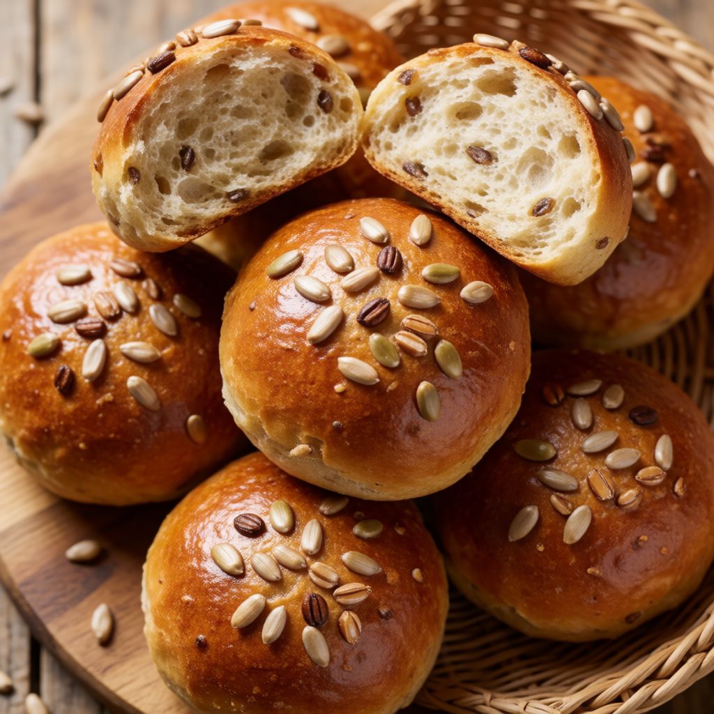 Булочки з насінням