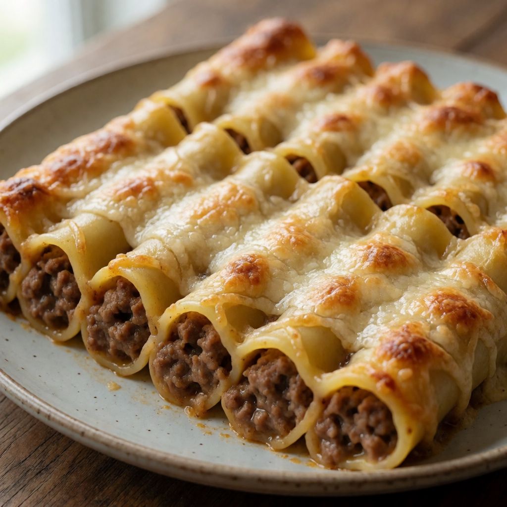 Канелоні з м'ясом