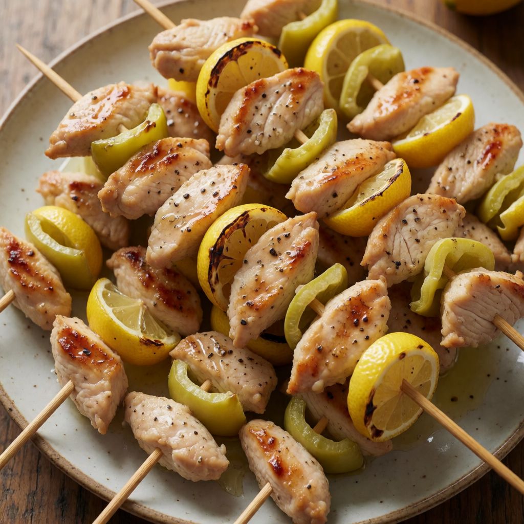 Курячі шашлички з лимоном