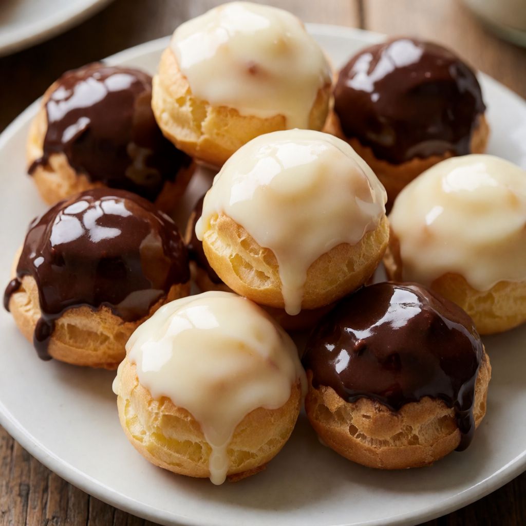 Мессінське «біле і чорне»: профітролі з фундуковою глазур'ю