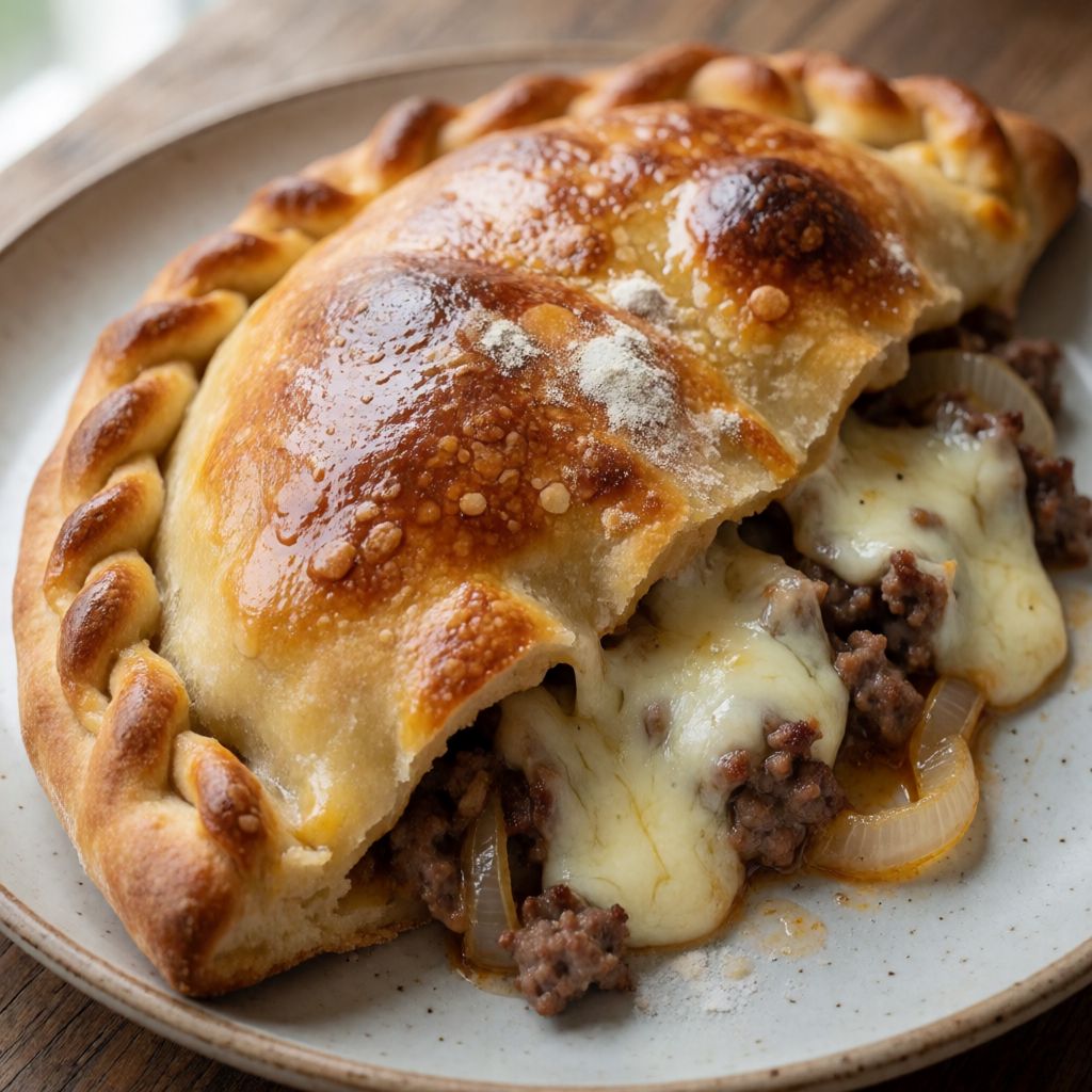 Кальцоне з яловичиною та моцарелою