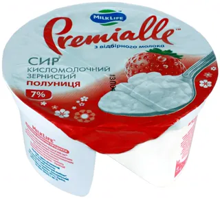 Grainy Cottage Cheese 7%, Strawberry 150g — photo 2