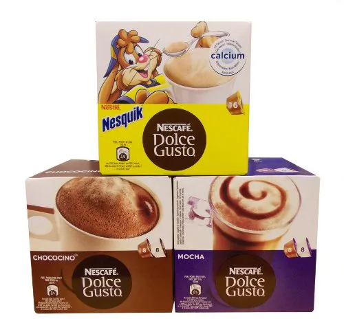 Dolce Gusto Chocolate Collection - Mocha - Nequik - Chocino - Dolce Gusto Chocolate 3 Pack