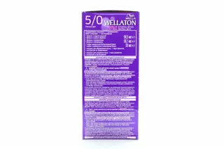 Фарба-мус для волосся стійка 5/0 Wellaton темний дуб — фото 2