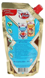Ichnya Condensed Milk with Cocoa and Sugar 7.5% 320g Doypack — photo 3