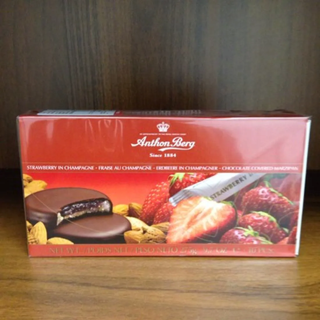 Anthon Berg Strawberry in Champagne with Marzipan 275g