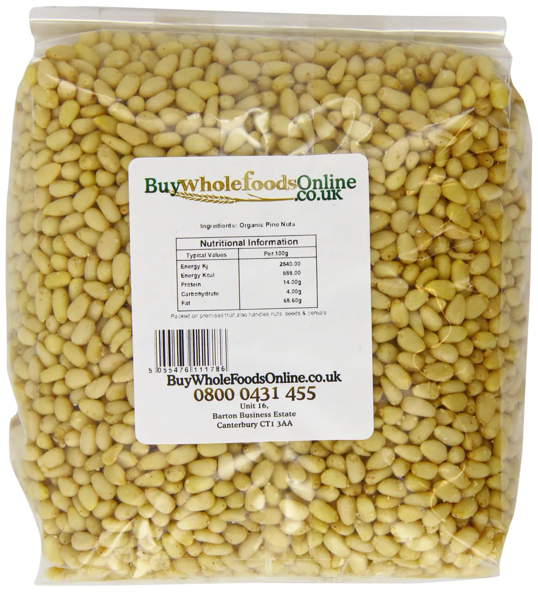 Buy Whole Foods Online Ltd. Органічні кедрові горіхи 1 кг