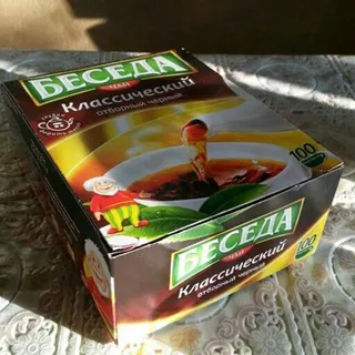 Beseda Black Leaf Tea, 100 Single-Serve Bags, 180g — photo 2