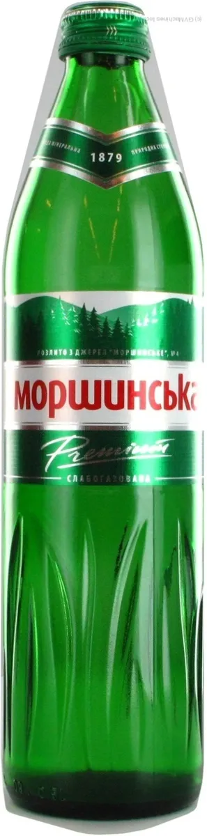 Morshynska Mineral Water Lightly Carbonated Glass Bottle 0.5L