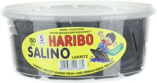 Haribo Salino Licorice, 150 pcs, 1200g tub — photo 2