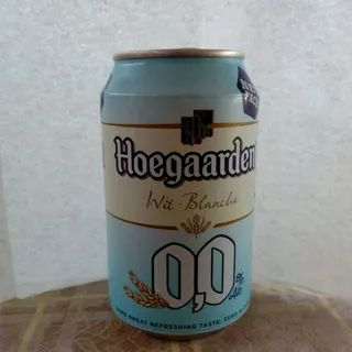 Hoegaarden White light unfiltered non-alcoholic beer can 0.33L — photo 3