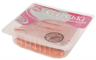 Bashchynskyi Egerski semi-smoked sausages first grade thermo pack 240g — photo 2