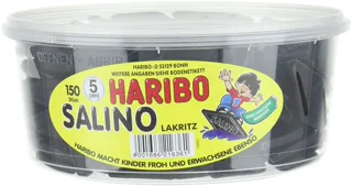 Haribo Salino Licorice, 150 pcs, 1200g tub — photo 3