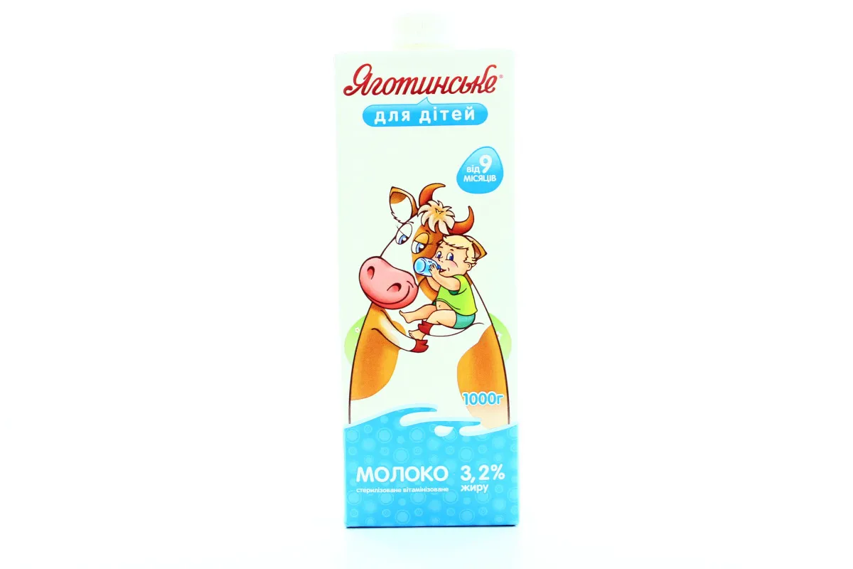 Yagotynske Milk for Children UHT 3.2% 1L