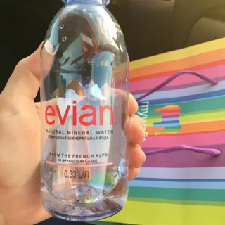 Evian still mineral water plastic bottle 0.33L — photo 8