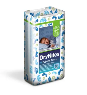DryNites Pyjama Pants Boys Nighttime Diaper Pants 4-7 Years 10pcs — photo 3