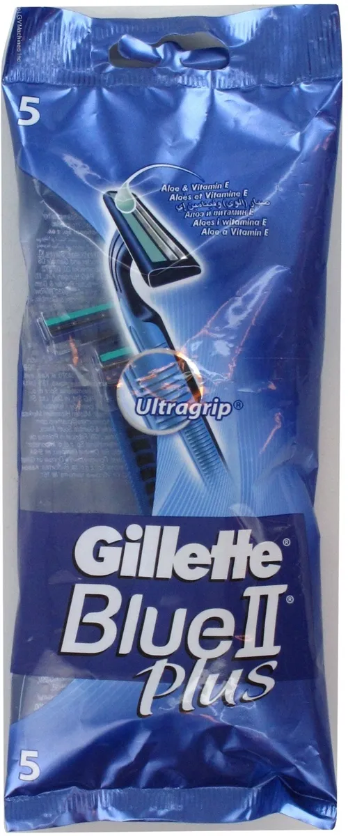 Gillette Blue II Plus Razor 5 pcs