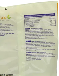 Seeberger - Banana Chips - 150g — photo 4