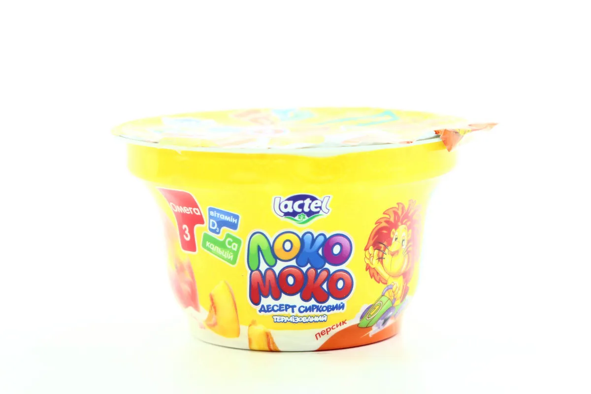 Loko Moko For Kids 5% Peach Calcium Omega-3 Vitamins 150g