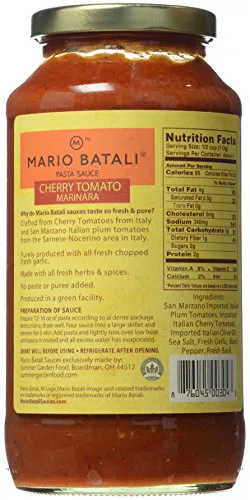 Mario Batali Соус для пасти з помідорами черрі, 24 унції