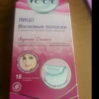 Воскові смужки Veet Easy Gelwax для чутливої шкіри обличчя, 20 шт — фото 5