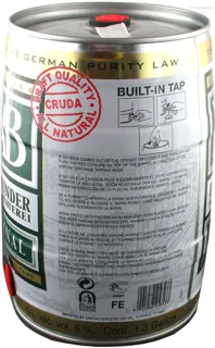 Dab Dortmunder Light Filtered Beer 5% 5L Can Keg — photo 3