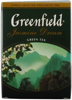 Greenfield Green Jasmine Loose Leaf Tea 100g Cardboard Box — photo 3