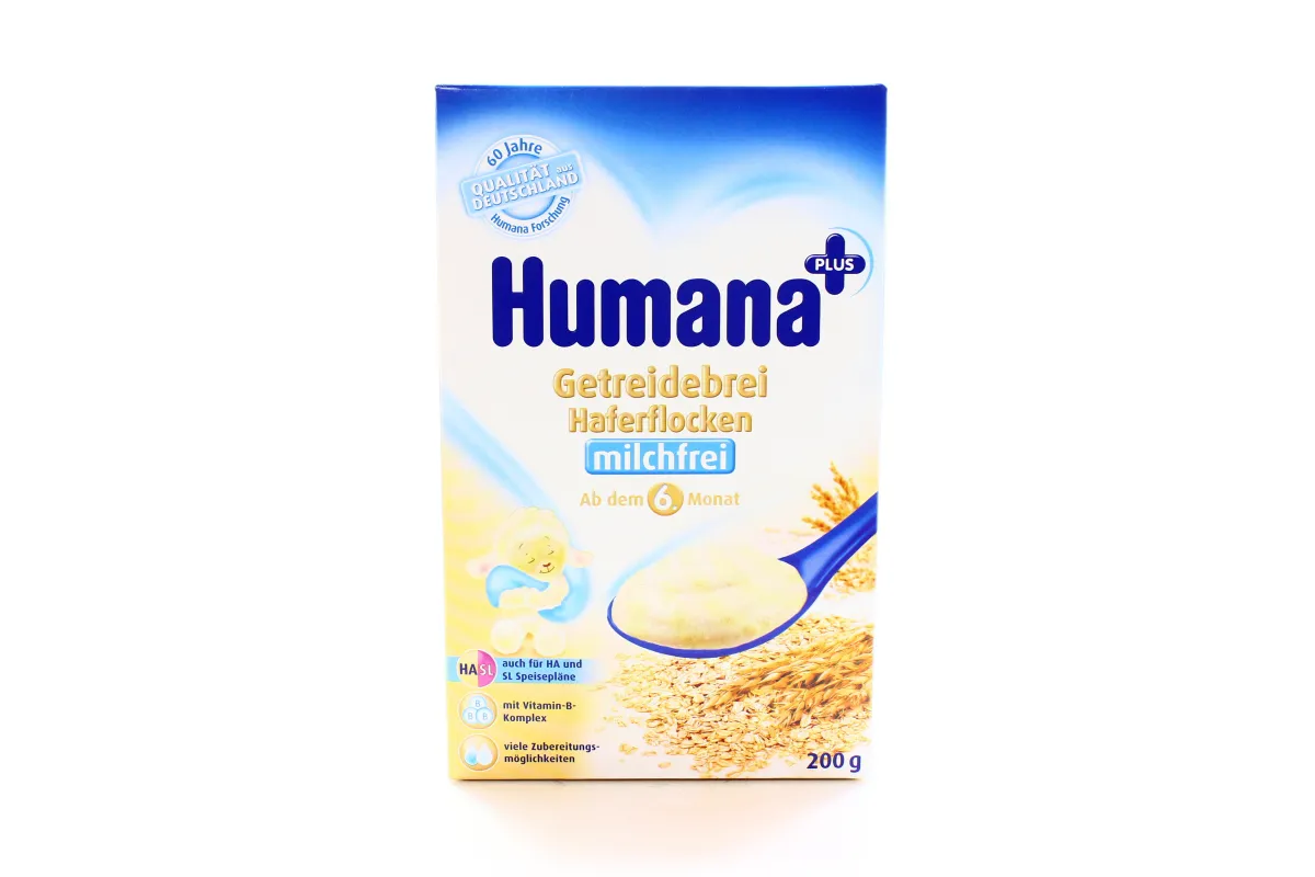 Каша Humana безмолочна вівсяна суха 200 г x5