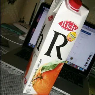 Rich Orange Nectar with Pulp Tetra Pak 1L — photo 3