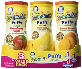 Gerber Graduates Apple, Strawberry, Banana, Sweet Potato & Puffs - 3 Pk — photo 5