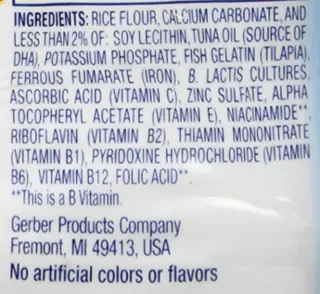 Gerber 1st Foods Baby Cereal - DHA and Probiotic Rice - 8 oz — photo 6