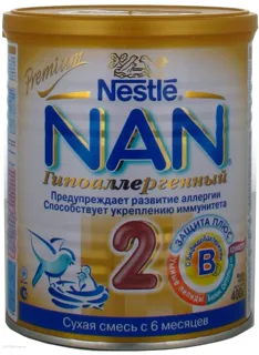 Nestle Nan 2 Hypoallergenic Milk Mix Dry For Children From 6 Months Iron Can 400g Netherlands — photo 4