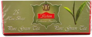 Riston Ceylon Green Tea Pure 25 bags x 2g (50g) with tag — photo 4