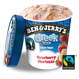 Ben & Jerrys Грецький стиль Полуничний торт Заморожений йогурт — фото 2