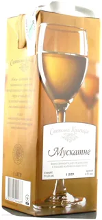 White Wine Prazdnichnaya Kollektsiya Muscat Semi-Sweet 1000ml — photo 4